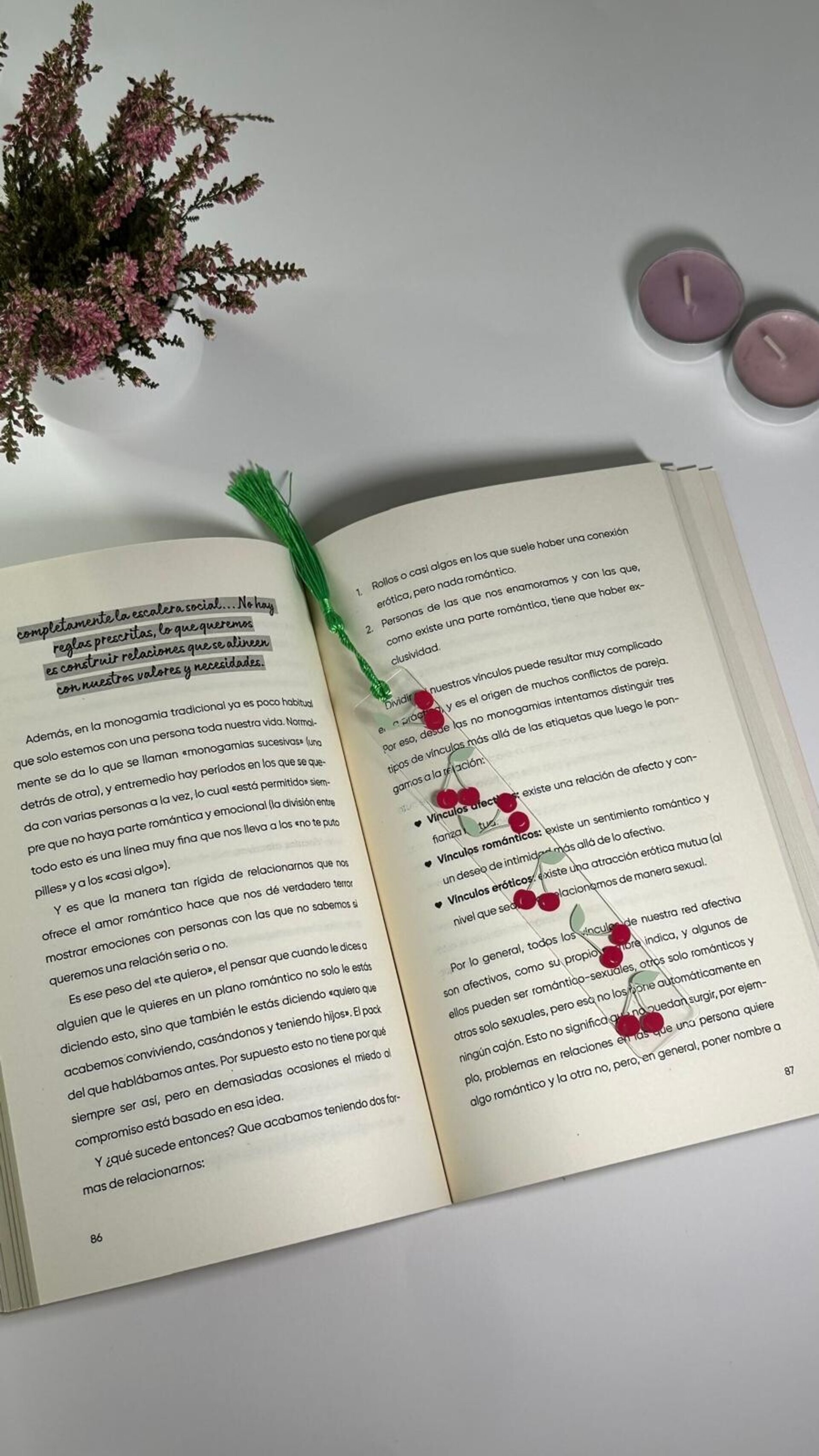 MARCAPÁGINAS "Cerezas" - 1