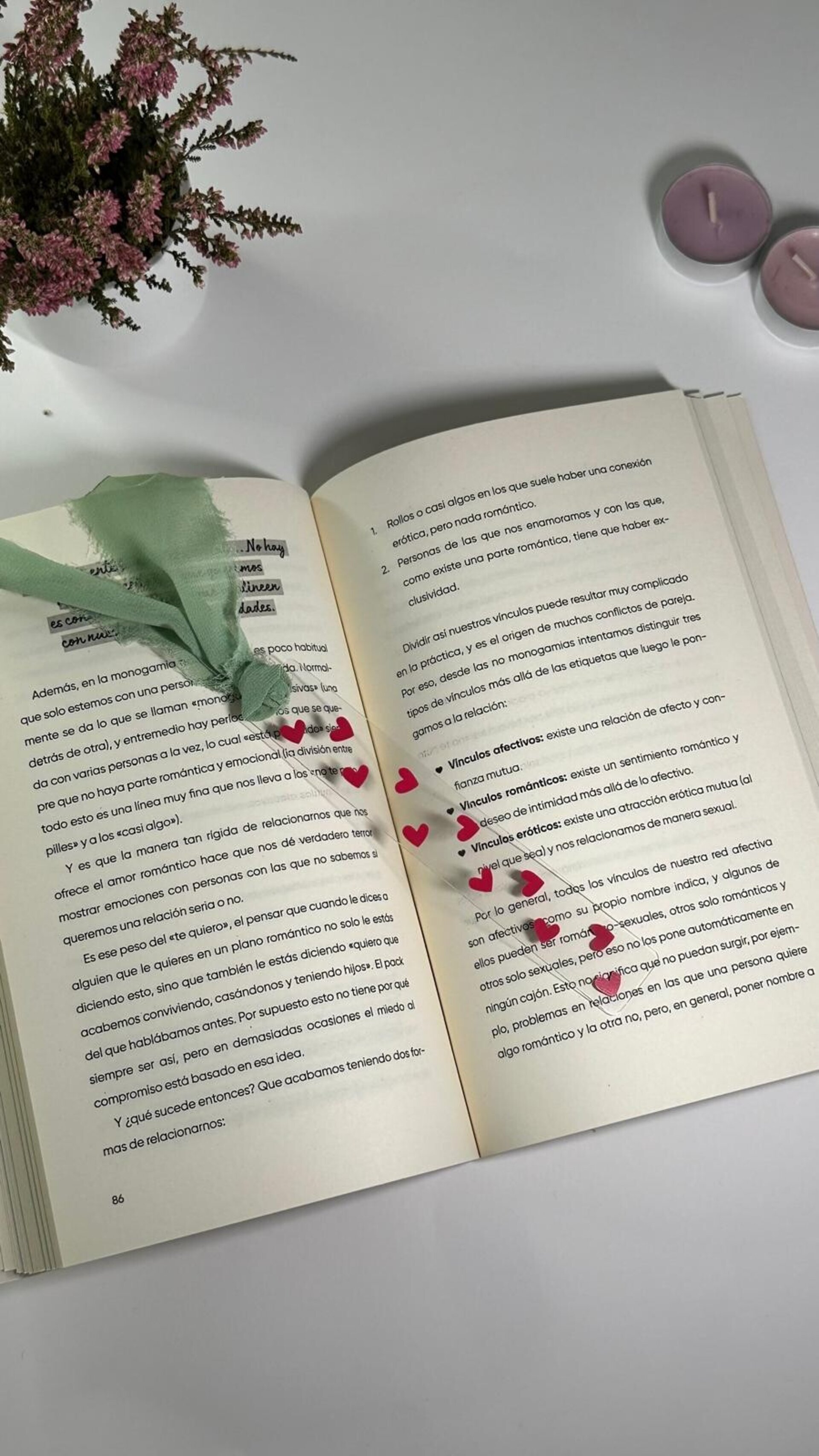 MARCAPÁGINAS "Corazones" - 1